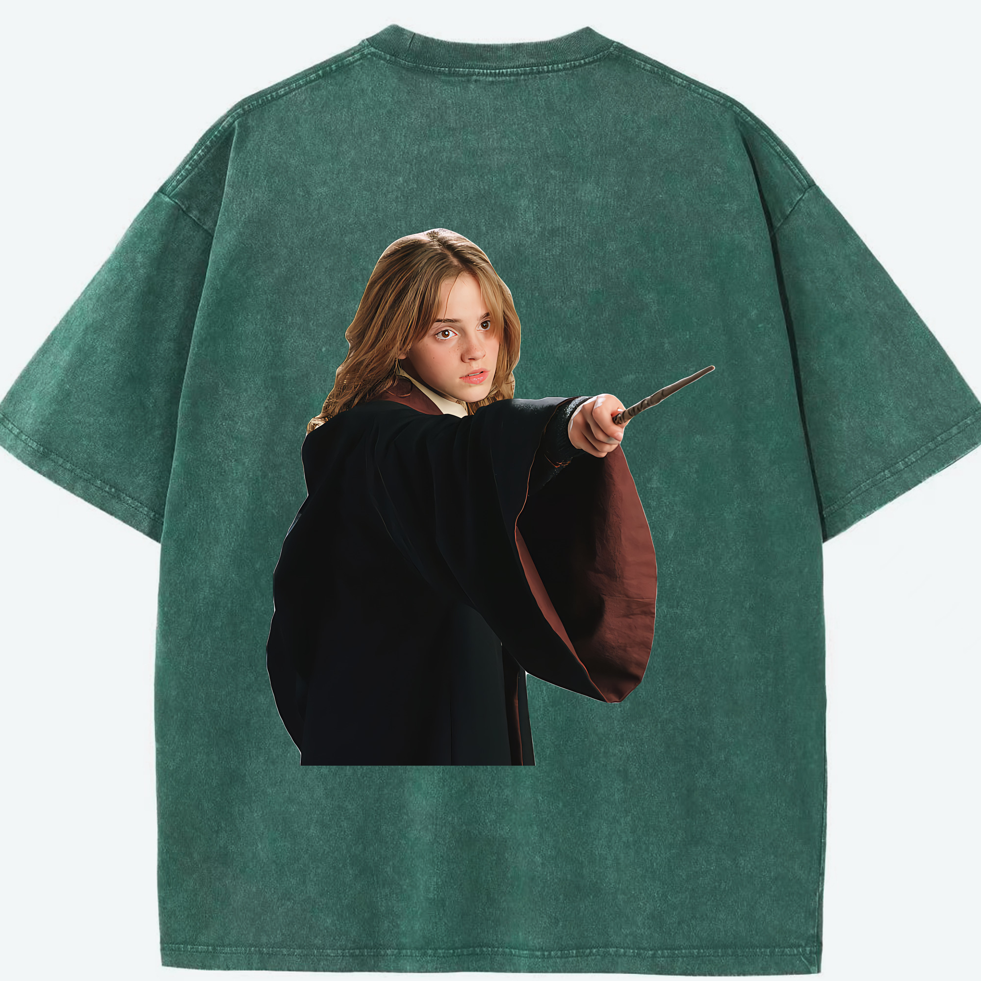 （画像用） Harry Potter ハリー・ポッターシリーズ 綿100% ヴィンテージ風 半袖Tシャツ（背面プリント）
